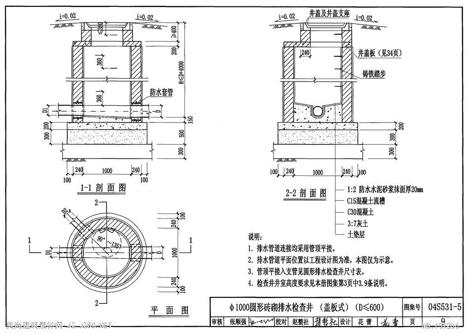 04s531-5湿陷性黄土地区排水检查井图集pdf文本 相关