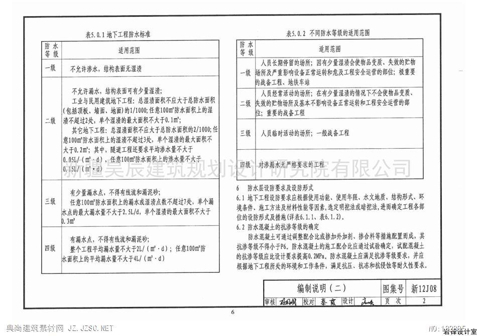 新12j08地下工程防水pdf文本 相关图集pdf文本