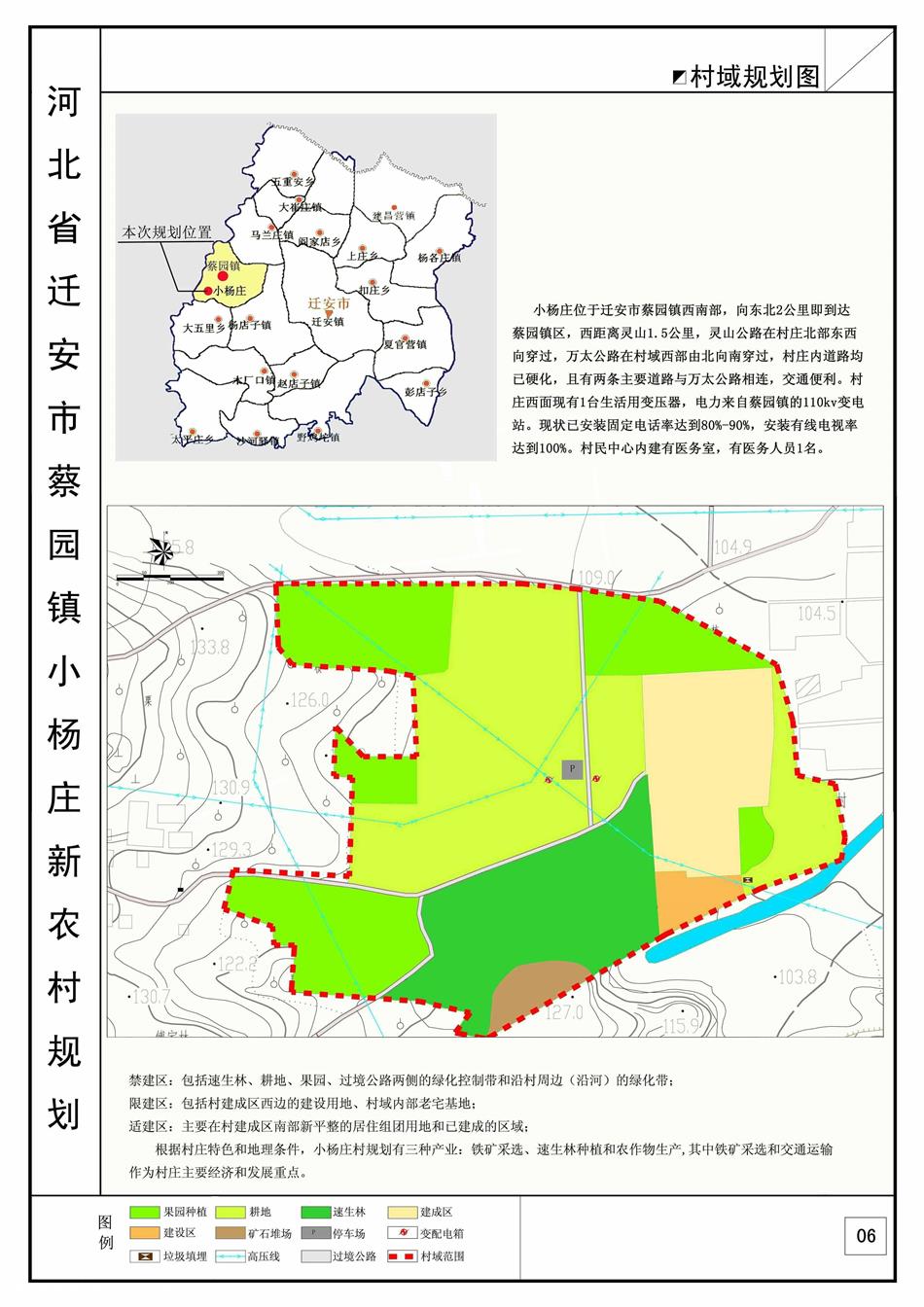 31河北省迁安市蔡园镇小杨庄建设规划2009pdf文本