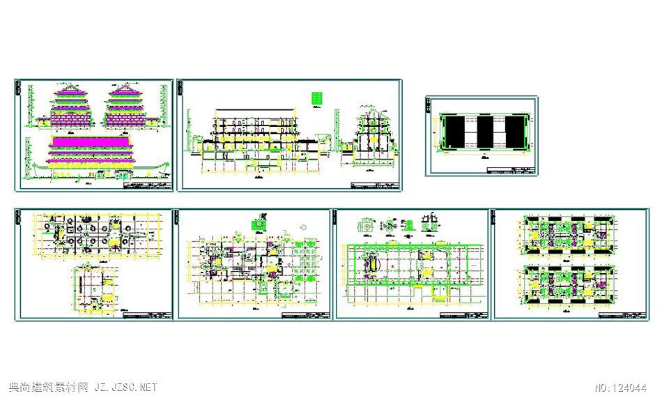 全部素材 古建筑设计 古建筑 古建筑图  古建筑图施工图cadcad04船