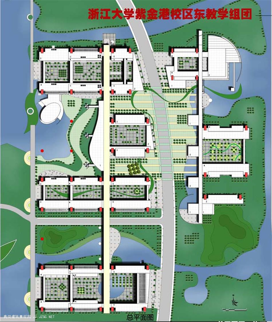 浙江大学紫金港校区东教学组团jpg图片 文化展览建筑