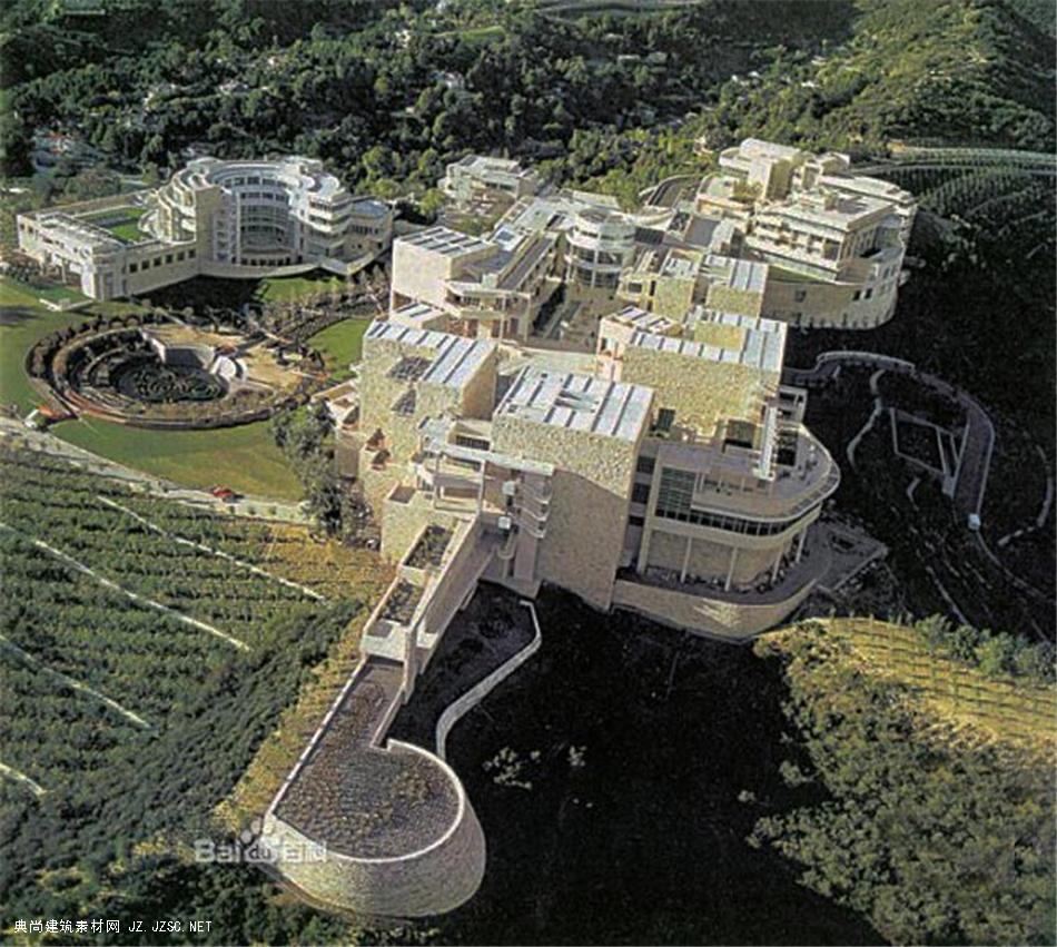 文化展览建筑实景实景照片jpg格蒂中心gettycenter