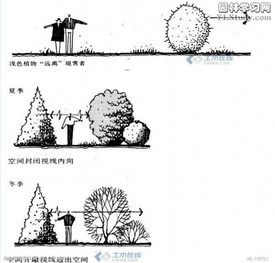 园林景观其它节点详图cad植物配置图例