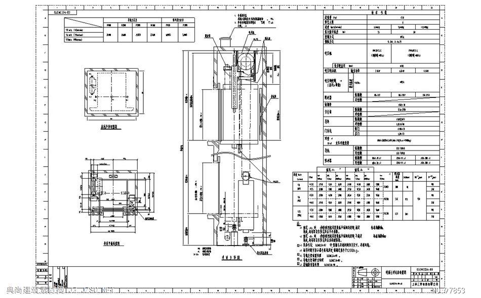 三菱电梯标准图纸cad图纸