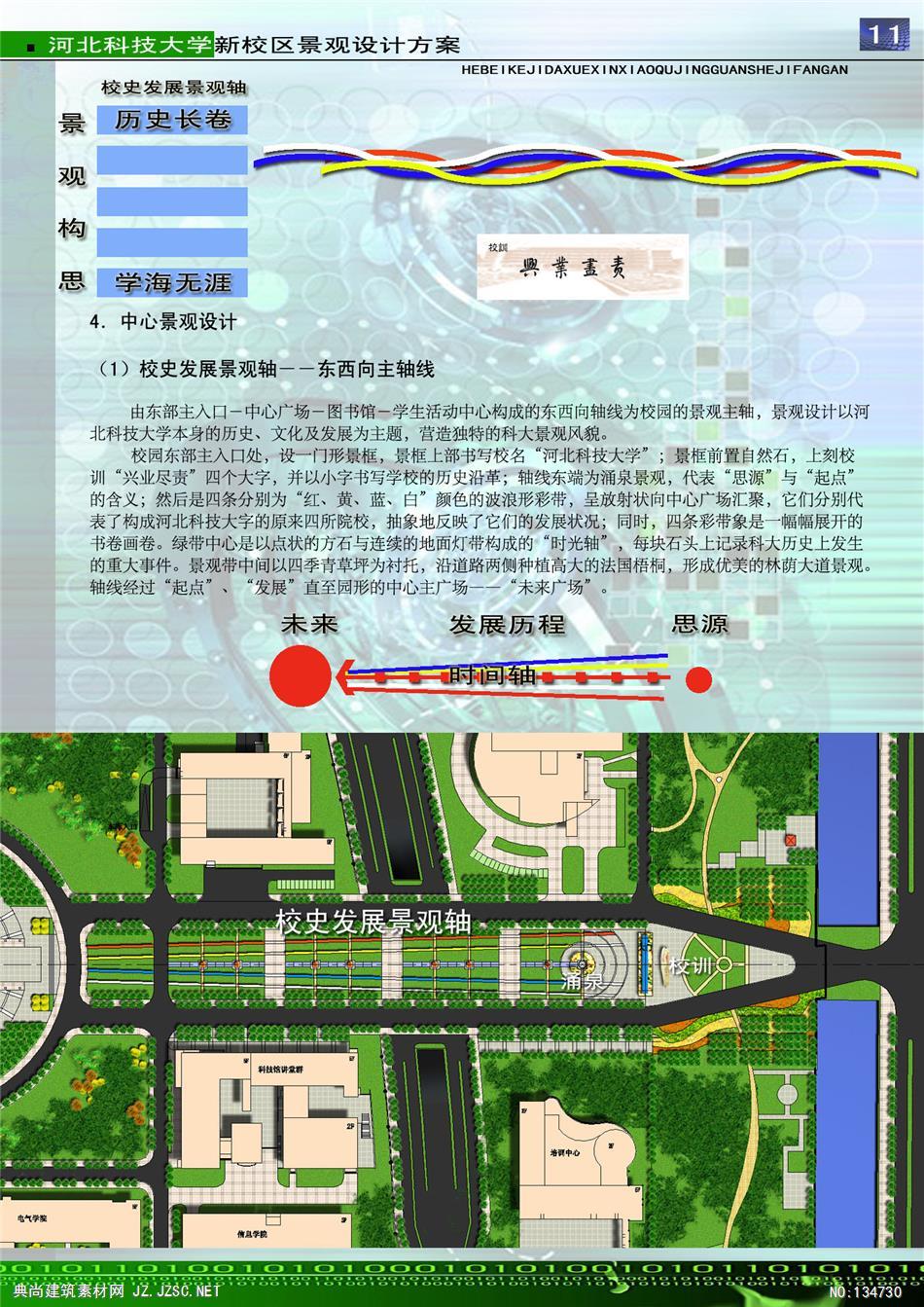 河北科技大学新校区景观设计方案zip-rar 校园景观