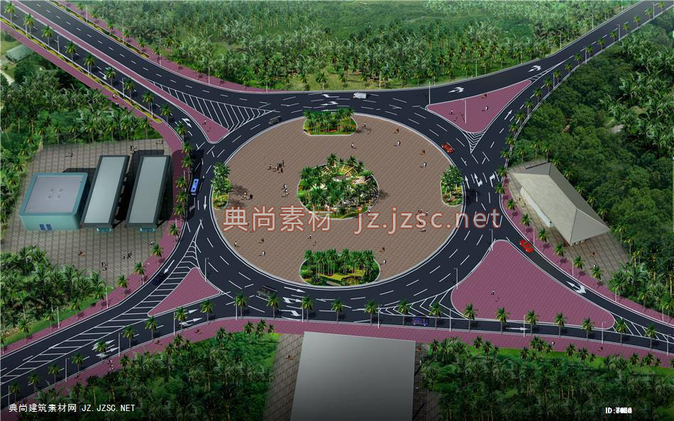 刚果市政道路景转盘2_06-09_互通式立交桥效果图jpg图片