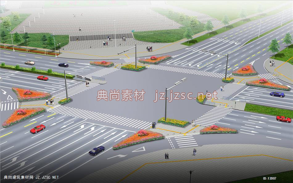 路口_2_06-09_市政道路路口效果图jpg图片