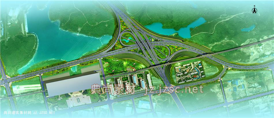 龙坪立交总平面图_10-11_道路总平面图jpg图片 道路总