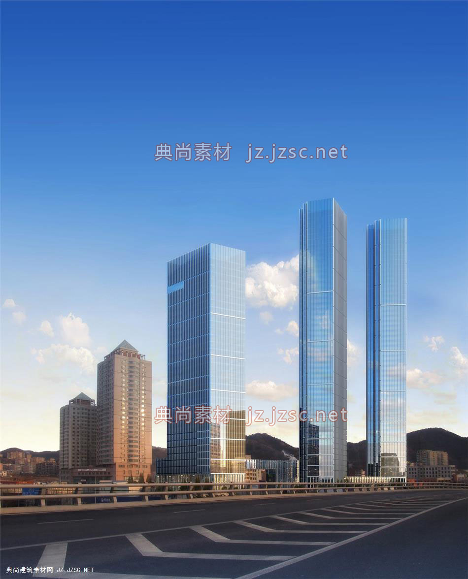 大连新星建筑方案02效果图