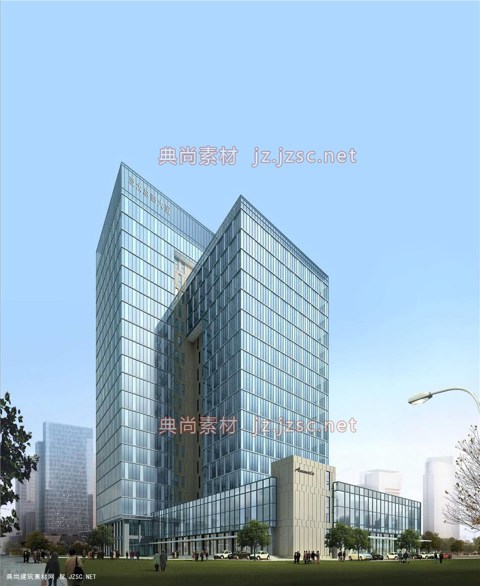 办公建筑效果图013