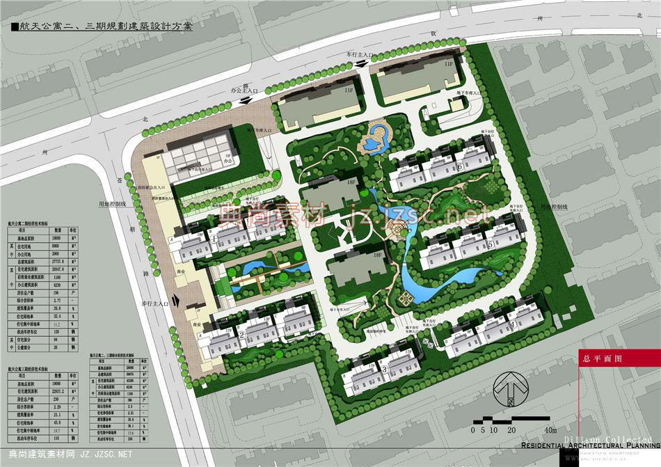 居住区规划总平面图0022