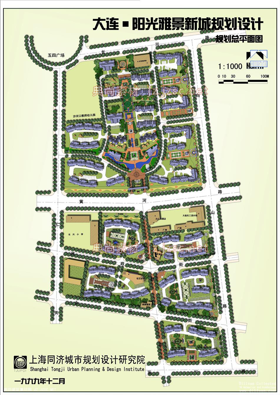 居住区规划总平面图0368
