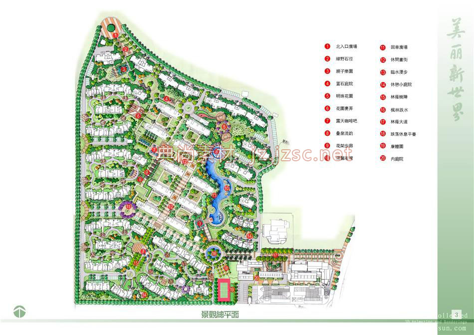 居住区规划总平面图0045