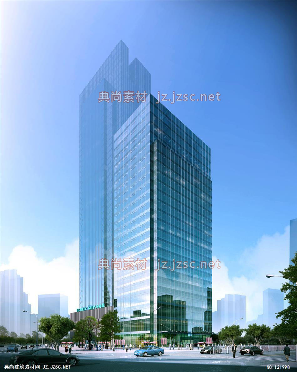 A东仪广场02 超高层办公建筑效果图