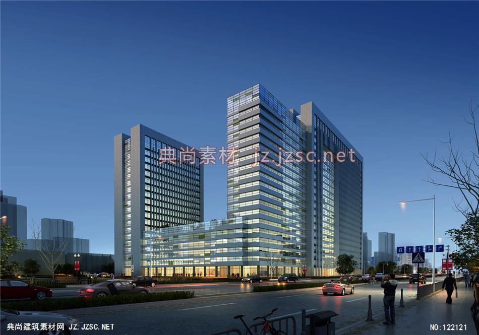 A河北省儿童医院 超高层办公建筑效果图