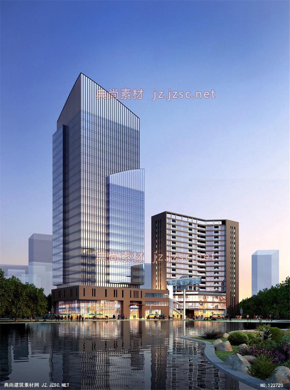 A云南省宣威市宣威写字楼05 超高层办公建筑效果图