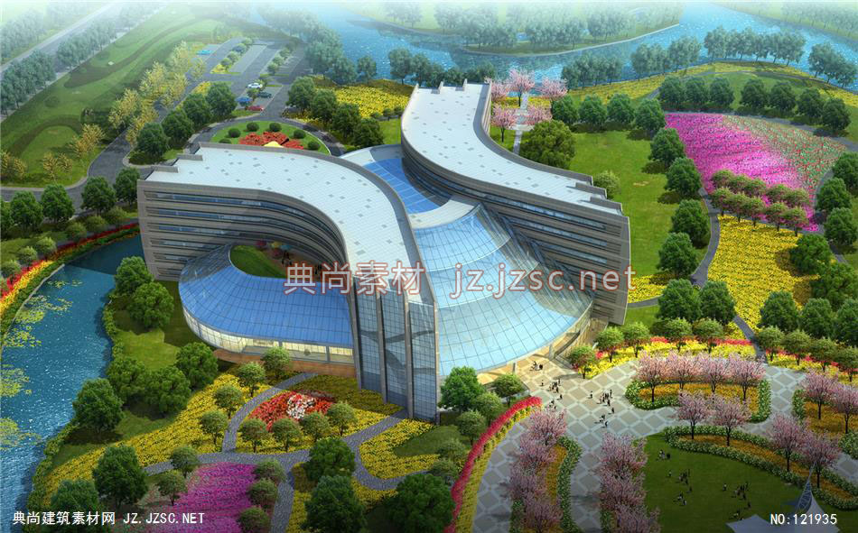 A常州玫瑰园06 超高层办公建筑效果图