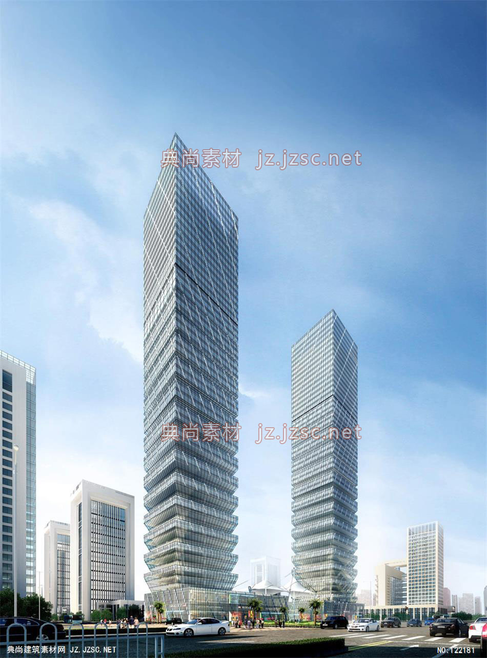 A江西省政府规划02 超高层办公建筑效果图