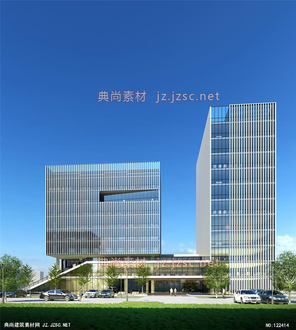 A某研发商务中心04 超高层办公建筑效果图