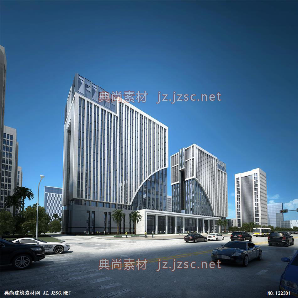 A某办公楼4 超高层办公建筑效果图