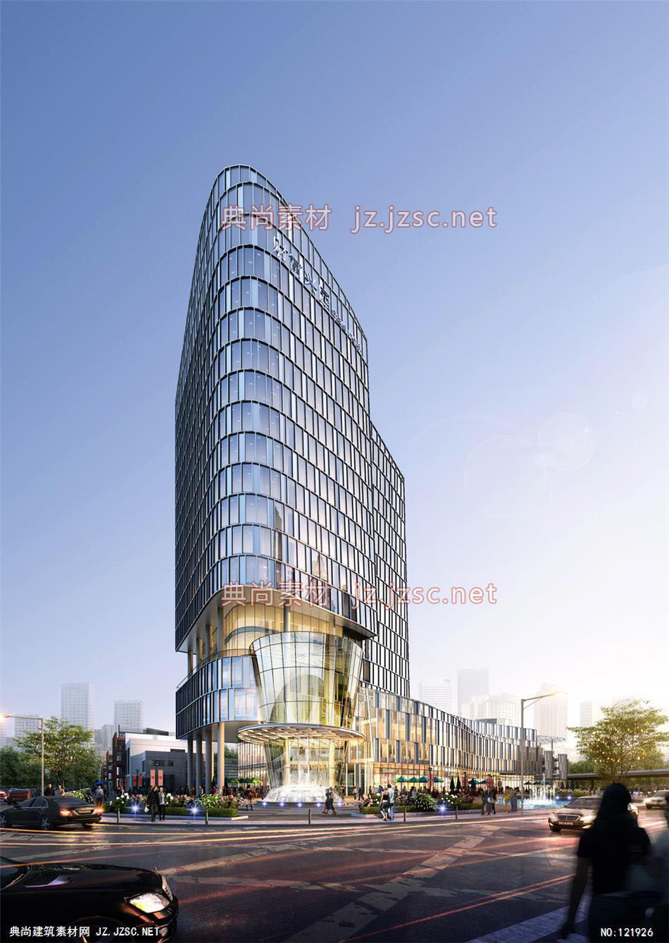 A财富兴园 超高层办公建筑效果图