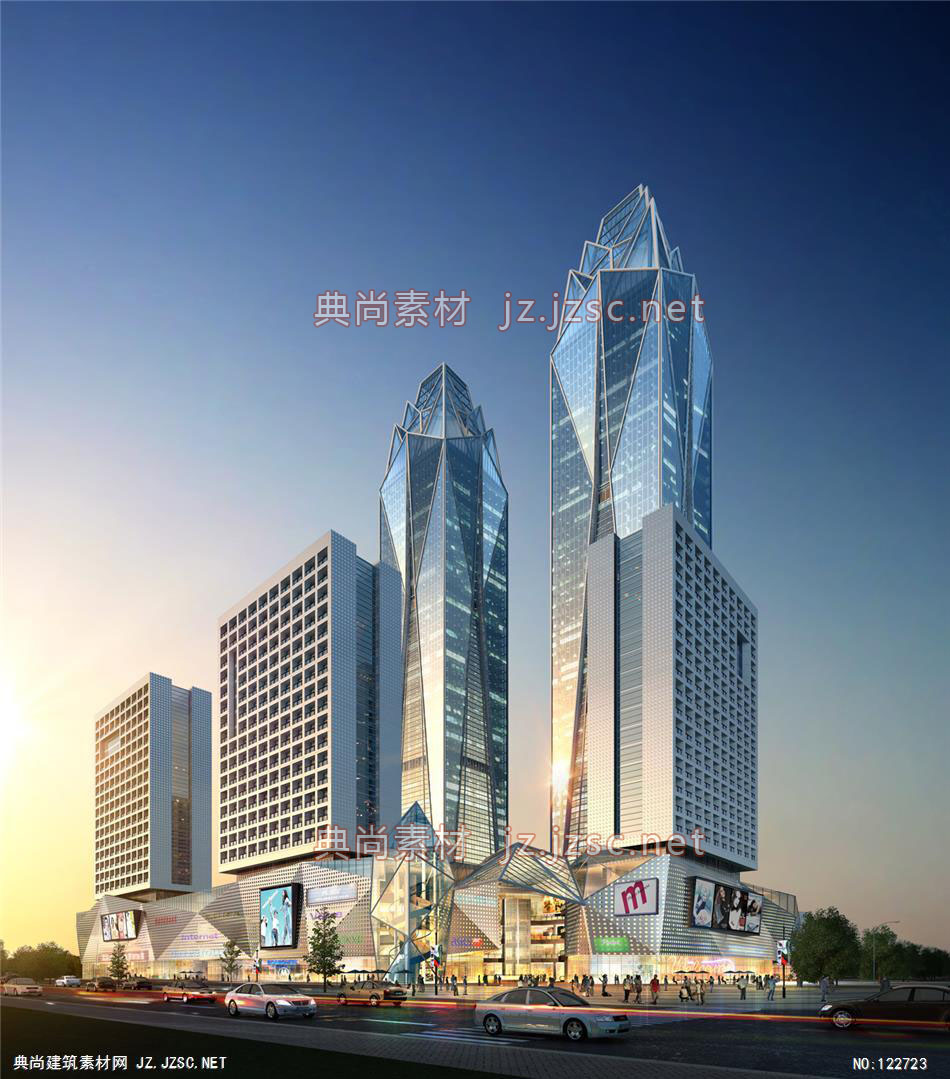 A张家港超高层03 超高层办公建筑效果图