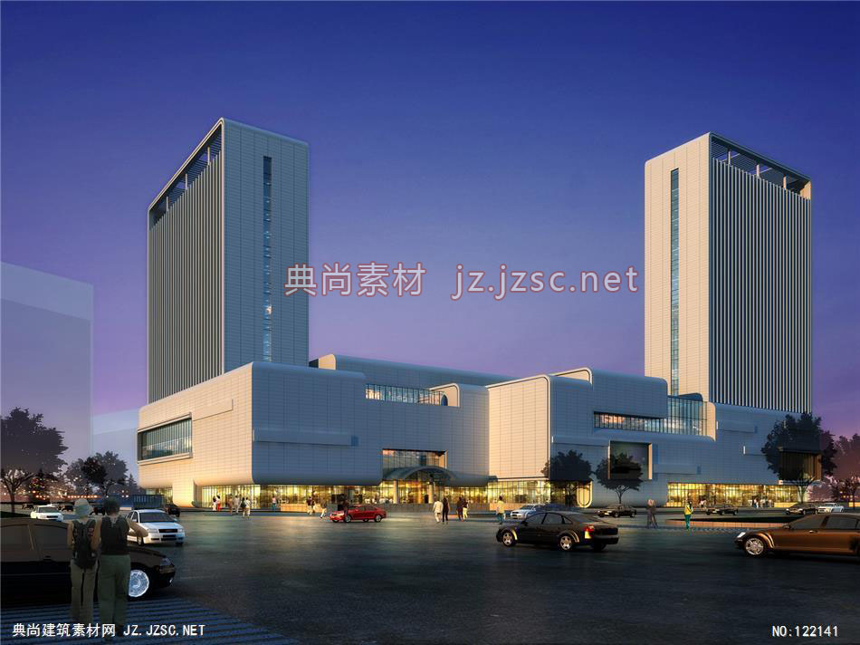 A华建文化广场 超高层办公建筑效果图