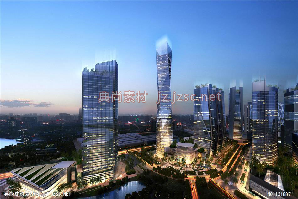 A Malaysia TDC Masterplan 01 超高层办公建筑效果图