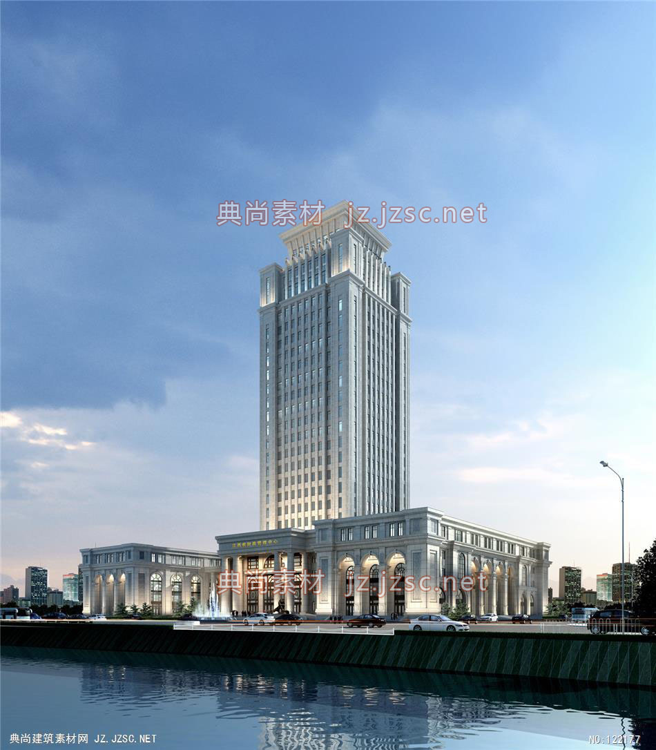 A江西省财政厅 超高层办公建筑效果图