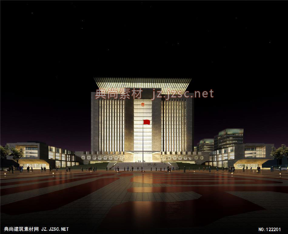 A晋宁行政中心设计01 超高层办公建筑效果图