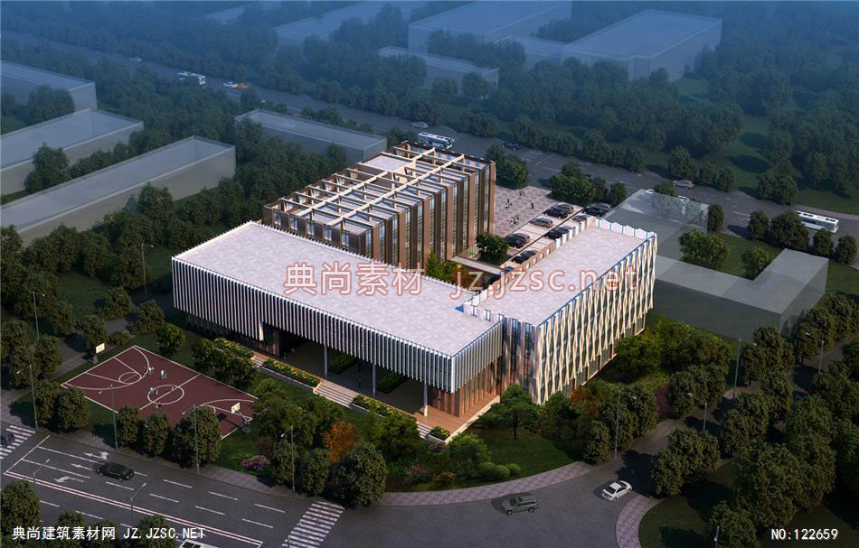 A象山某办公楼01 超高层办公建筑效果图