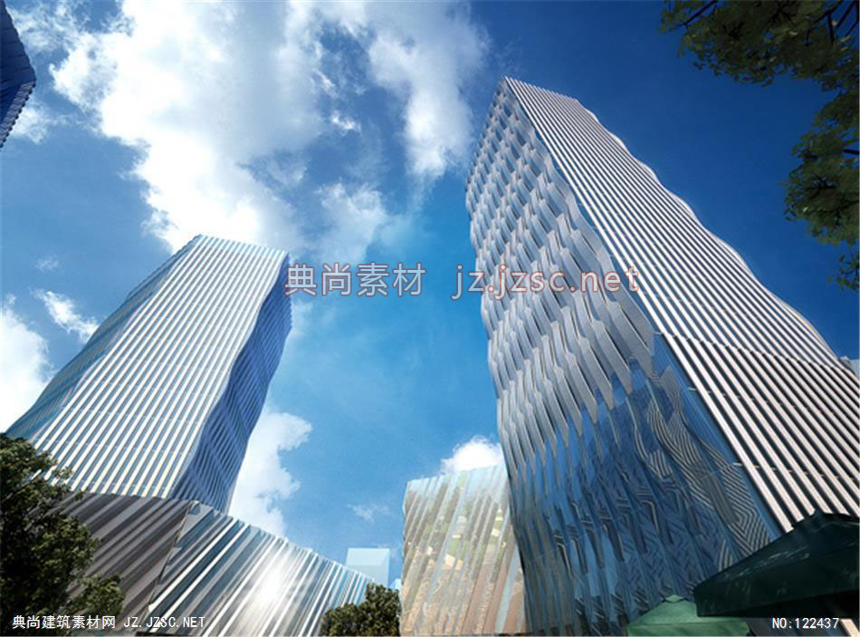 A南通新景红星路05 超高层办公建筑效果图