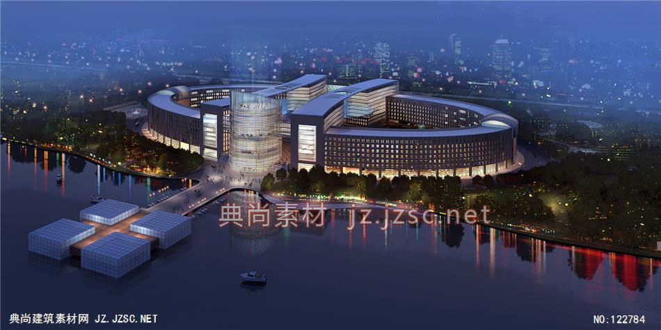 A中投国际科技创新基地01 超高层办公建筑效果图