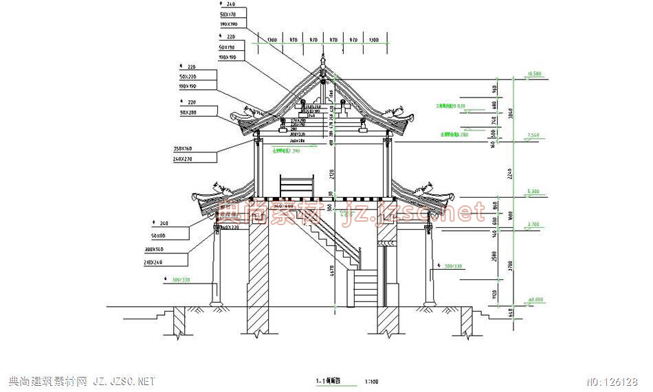 古建筑门檐3