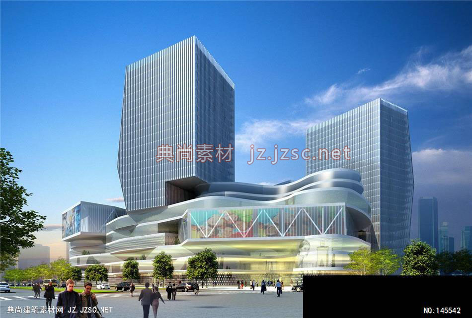 凯里森-石家庄CRC-4效果图-办公楼效果图办公建筑