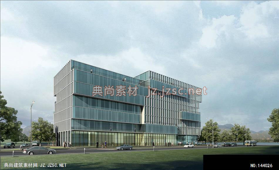 公建东岸史工三峡通行局4效果图-办公楼效果图办公建筑