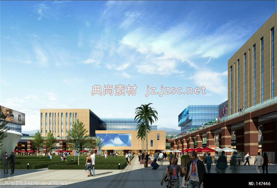 长甲集团-青岛规划-6效果图-办公楼效果图办公建筑