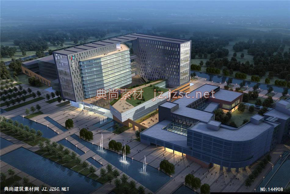 公建一所文工中国银联研发中心第二轮4效果图-办公楼效果图办公建筑
