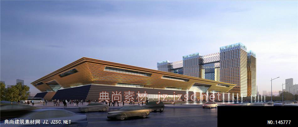 汉嘉-王总-会展中心-2效果图-办公楼效果图办公建筑