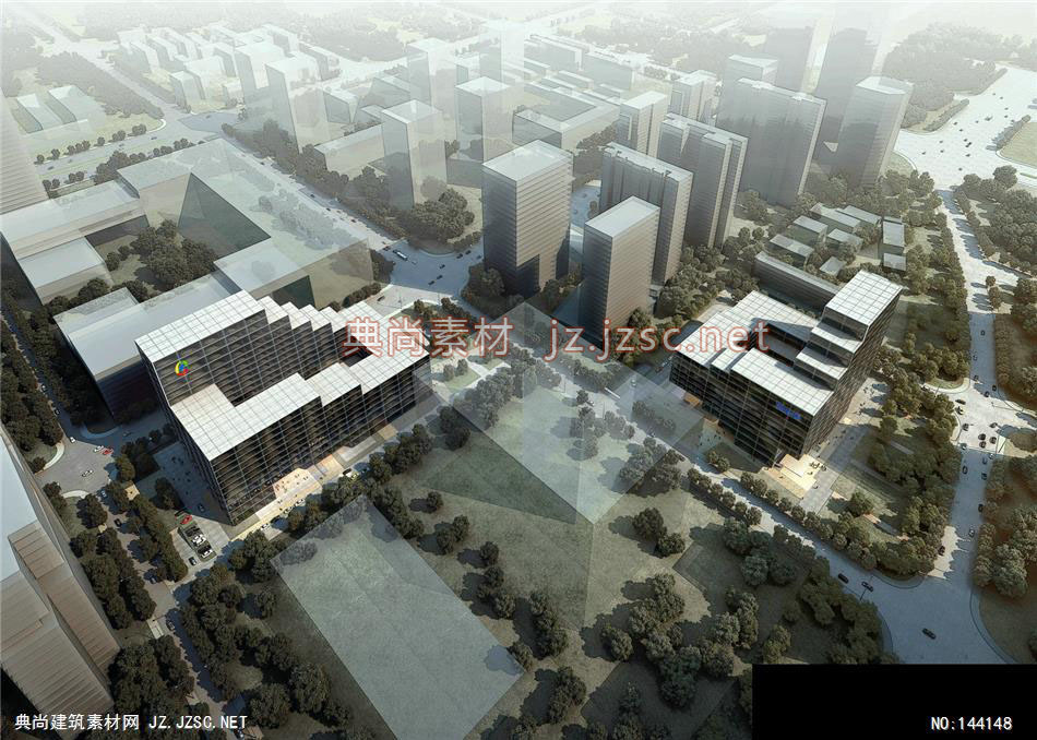 陈总-腾讯项目第二轮-2效果图-办公楼效果图办公建筑