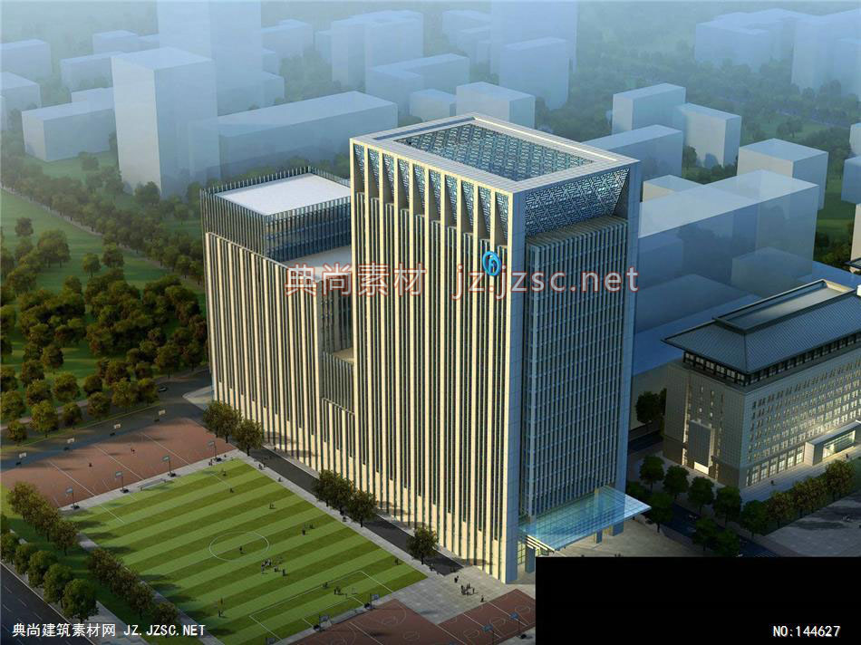 公建一所赖工北京长安街修改4效果图-办公楼效果图办公建筑