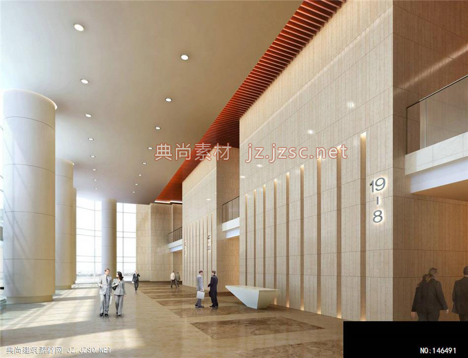 同济土木建筑设计-关工-商场-5效果图-办公楼效果图办公建筑