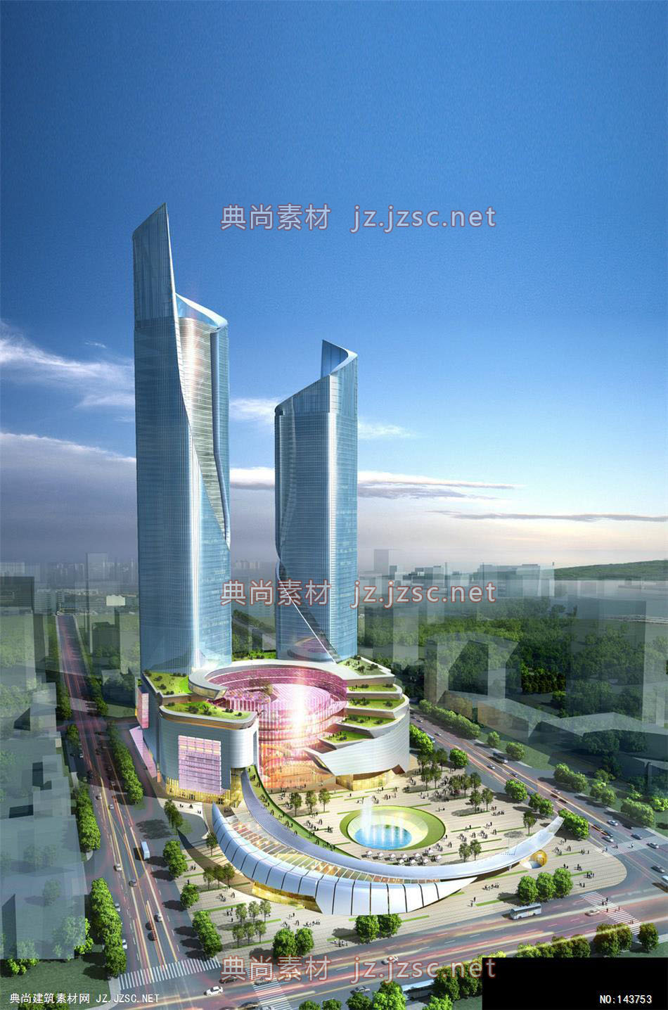 高层公建凯里森徐州4效果图-办公楼效果图办公建筑