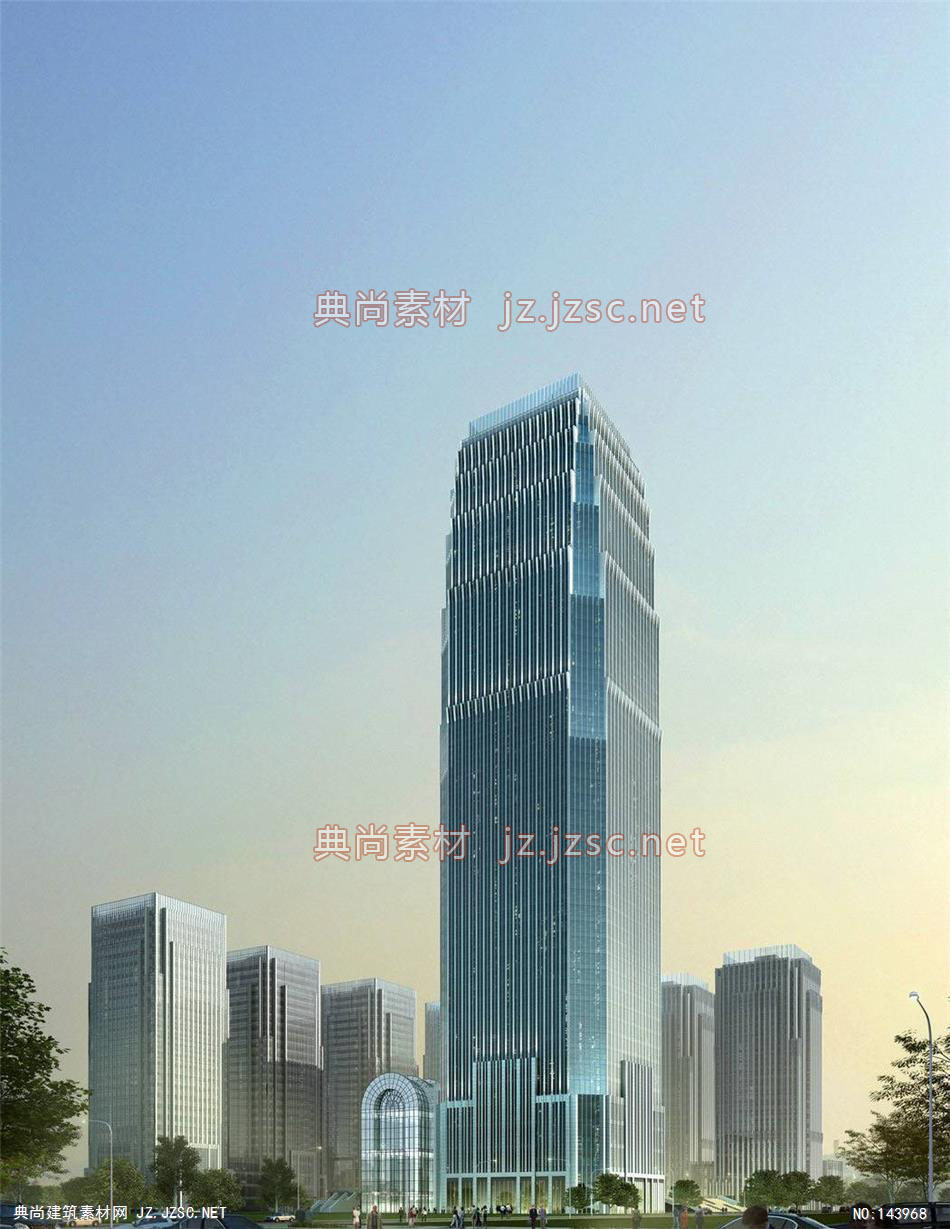 公建东岸史工办公楼9效果图-办公楼效果图办公建筑