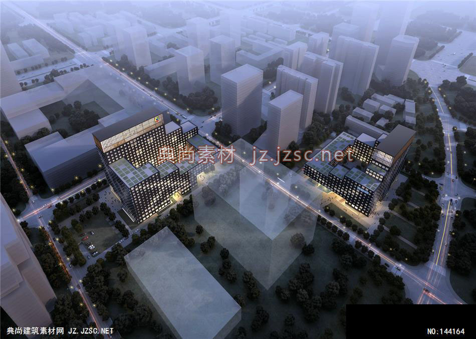 陈总-腾讯项目第二轮-8效果图-办公楼效果图办公建筑