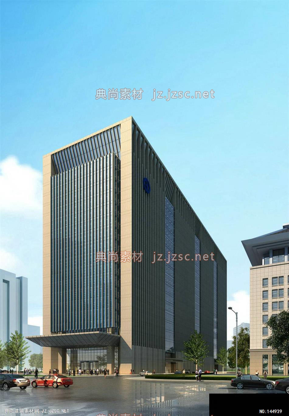 公建一所吴工北京广发银行8效果图-办公楼效果图办公建筑