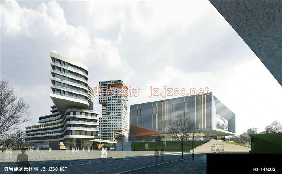 建筑设计-杨工-综合体-3效果图-办公楼效果图办公建筑
