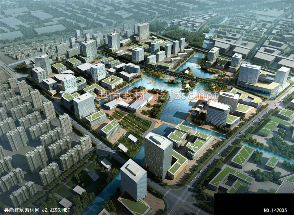 熊工-嘉定马东地区城市设计-5效果图-办公楼效果图办公建筑