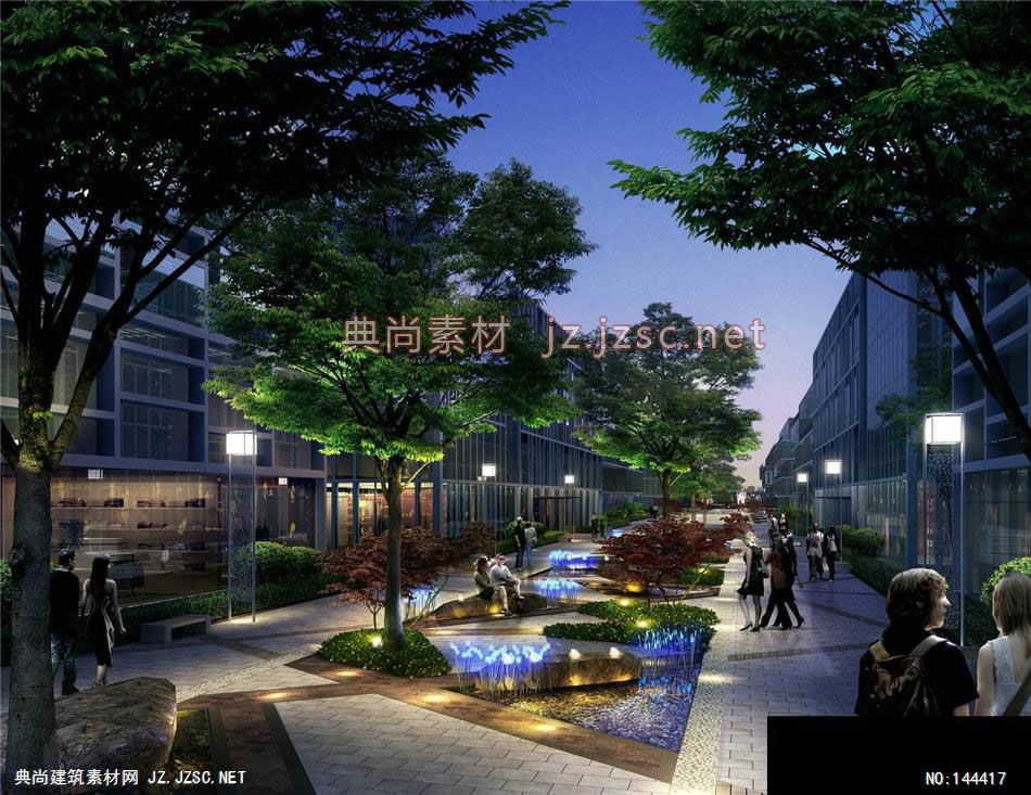 公建上海国安园林报喜鸟项目2效果图-办公楼效果图办公建筑