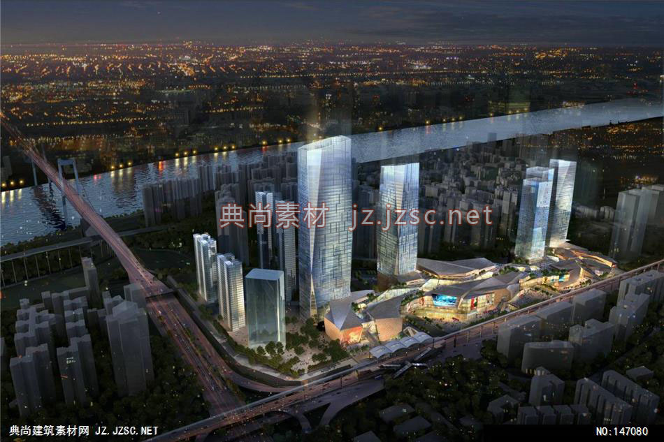 凯里森-重庆CRC-501效果图-办公楼效果图办公建筑